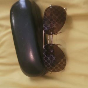 Authentic Vintage Logo Gucci Aviator Sunglasses